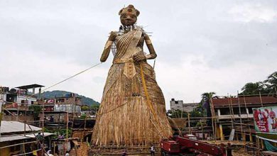 असम- गुवाहाटी में बनी दुनिया की सब से ऊंची दुर्गा की प्रतिमा