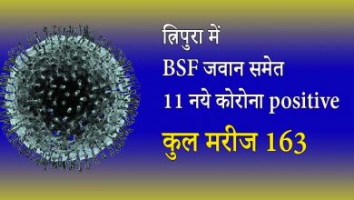 Photo of त्रिपुरा: बीएसएफ BSF जवान समेत 11 नये कोरोना संक्रमित, कुल मरीज 163