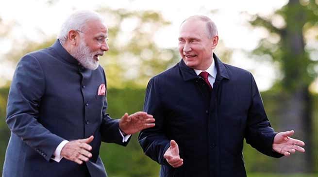प्रधानमंत्री नरेंद्र मोदी को रूस ने सर्वोच्च सम्मान से नवाजा