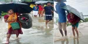 गुवाहाटी- असम में बाढ़ की स्थिति गुरुवार को काफी खराब हो गई, जिसमें एक व्यक्ति की जान चली गई और 12 जिलों में लगभग पांच लाख लोग बाढ़ की चपेट में आ गए।
