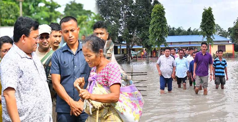 असम में बाढ़: चिरांग, बोंगाईगांव जिले हुए जलमगन,10 राहत शिविर लगाए गए