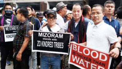 Mizoram: मणिपुर हिंसा के विरोध में ZO Tribe का Aizawl में प्रदर्शन