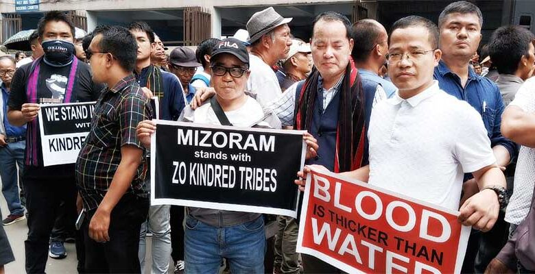 Mizoram: मणिपुर हिंसा के विरोध में ZO Tribe का Aizawl में प्रदर्शन